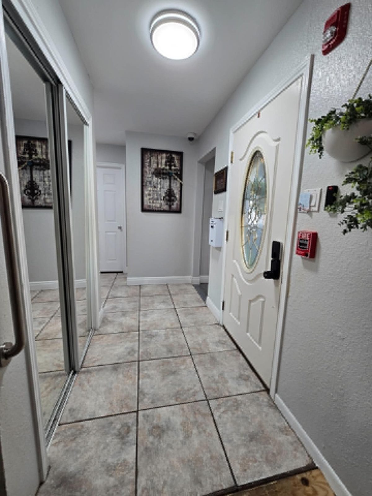 Welcoming entryway: Bright, clean, and secure from the moment you walk in